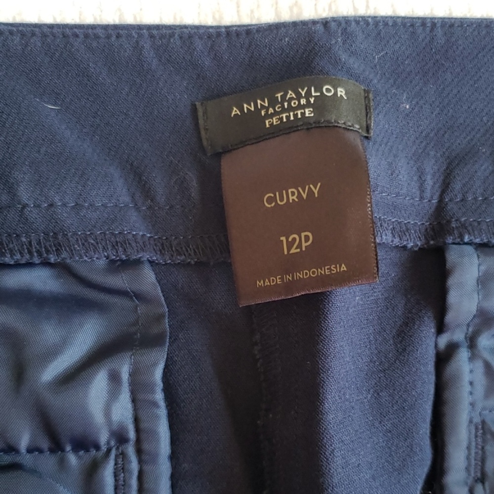 Ann Taylor navy blue crops